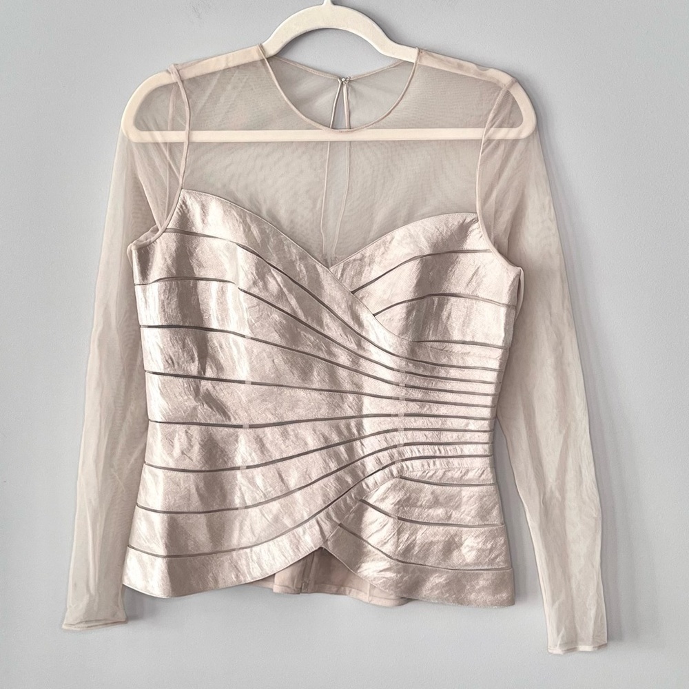 Adrianna Papell Evening Essentials Corset | Champagne |Size 8